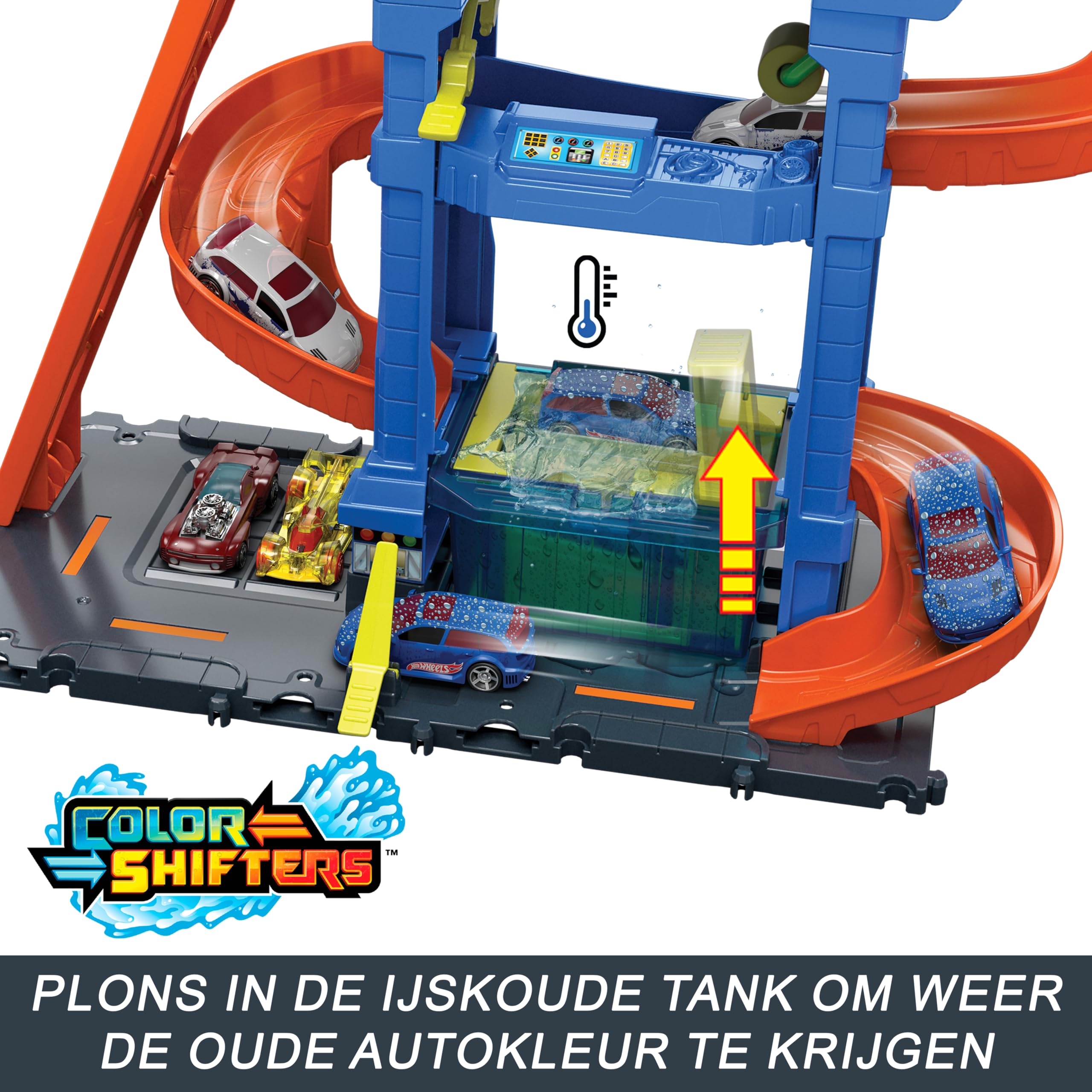 Hot Wheels Tunl Twist Car Wash warm water bath reveals deco shifts.
