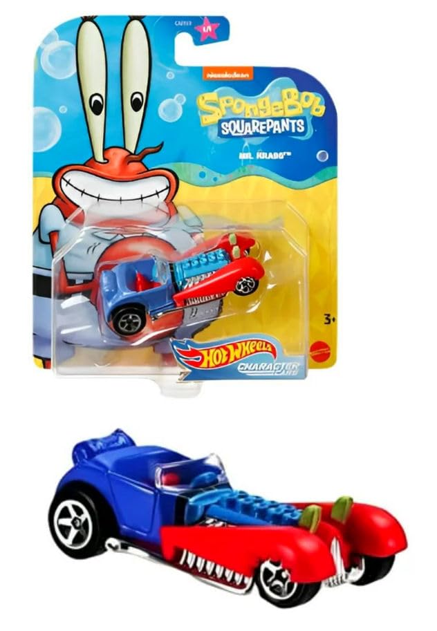 Hot Wheels Sandy Cheeks white car supports Arctic adventures.