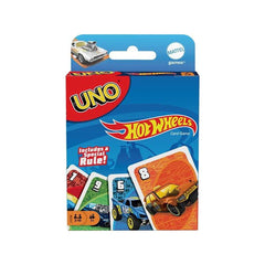 Hot Wheels UNO matching cards pack front view for exciting game nights