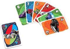 Hot Wheels UNO pack front view highlights gift-ready packaging