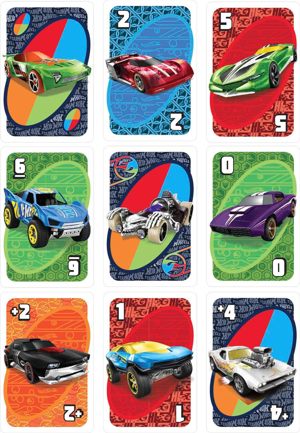 Hot Wheels UNO pack interior view reveals 112-card set