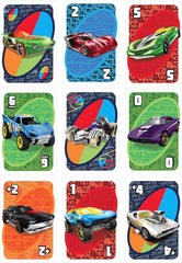 Hot Wheels UNO pack interior view reveals 112-card set