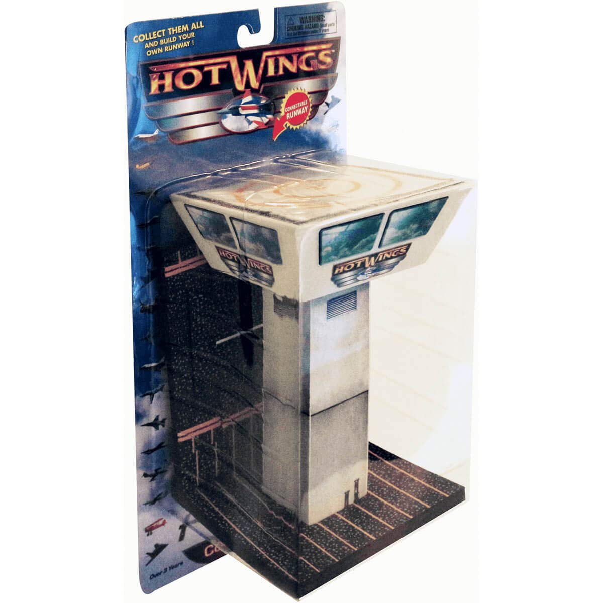 Hot Wings Control Tower with connectible runway shown for display and setup benefits