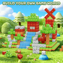 Hotera magnetic blocks are compatible with major brands for expandable play.
