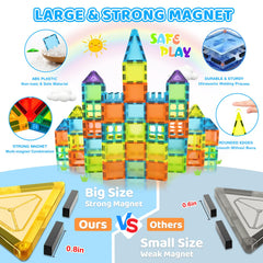 HOTERA magnetic tiles windows and fences enabling creative 2D and 3D structures