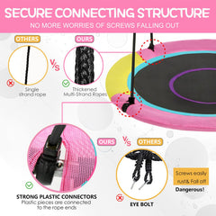 Hotjump safety features, protective pads reduce rope friction for safer play.