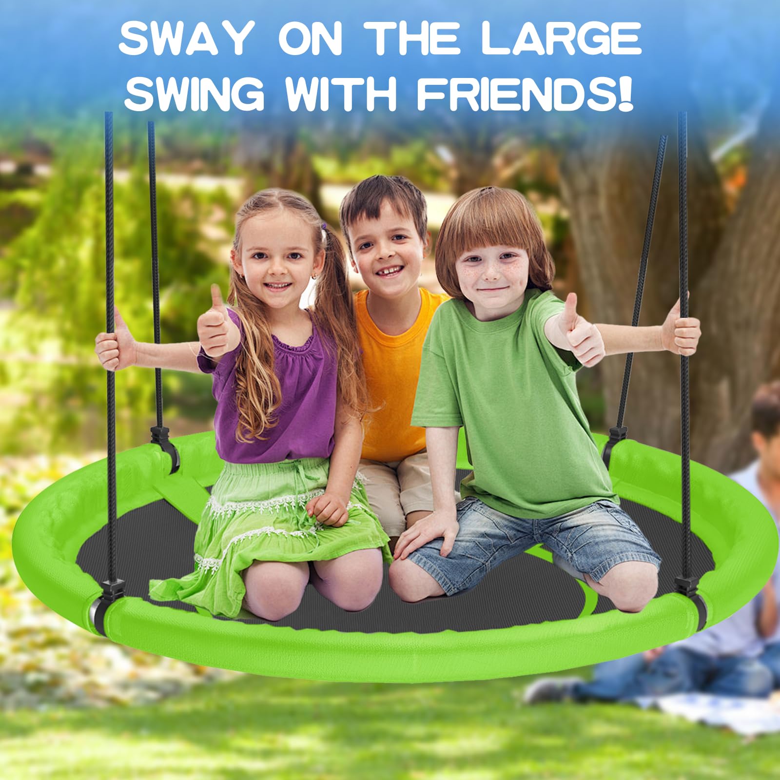 Hotjump family-friendly swing lets kids and adults share the experience