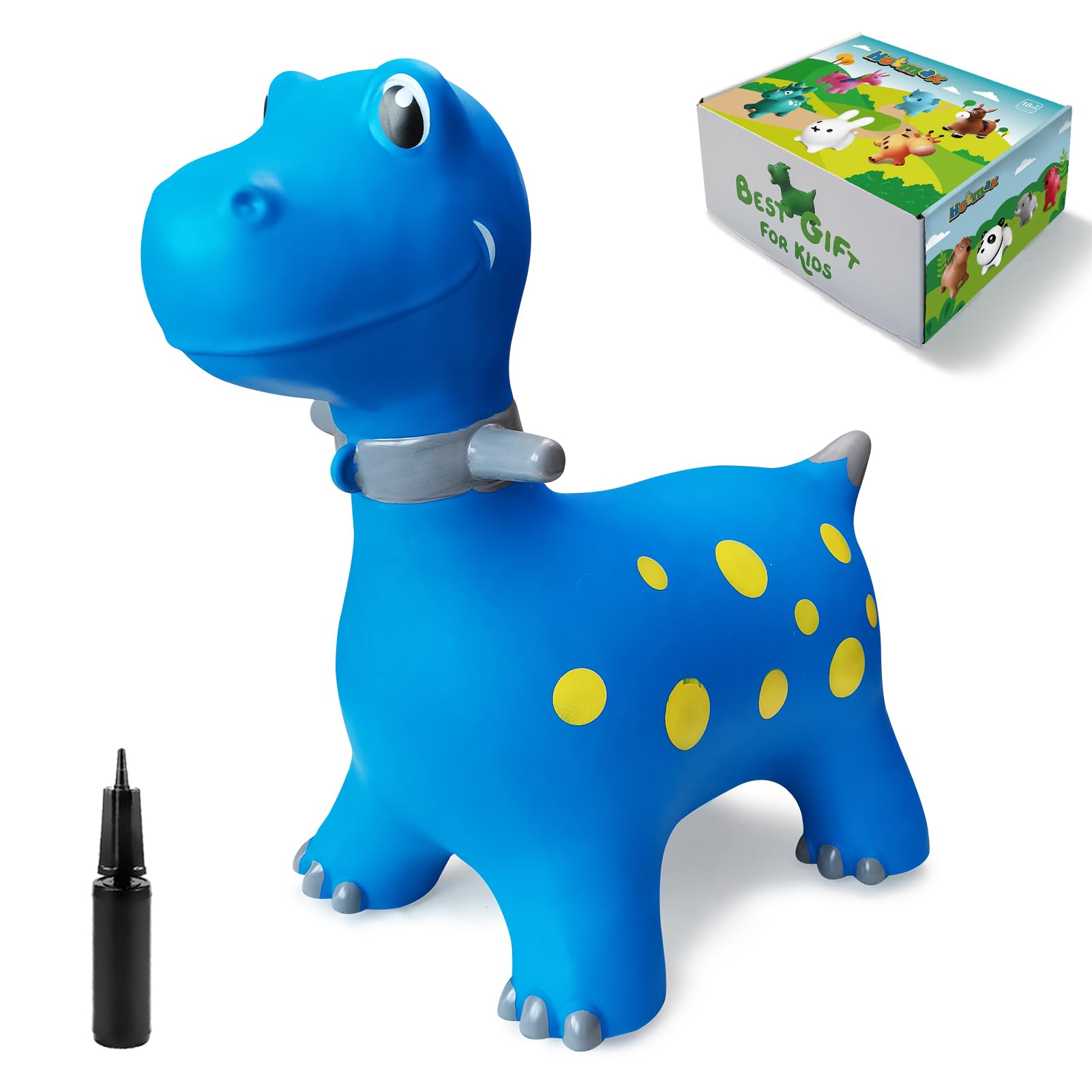 HotMax dinosaur bounce blue makes a great birthday gift.