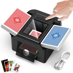 HOTOIQ Card Shuffler auto shuffle in action for quick game starts