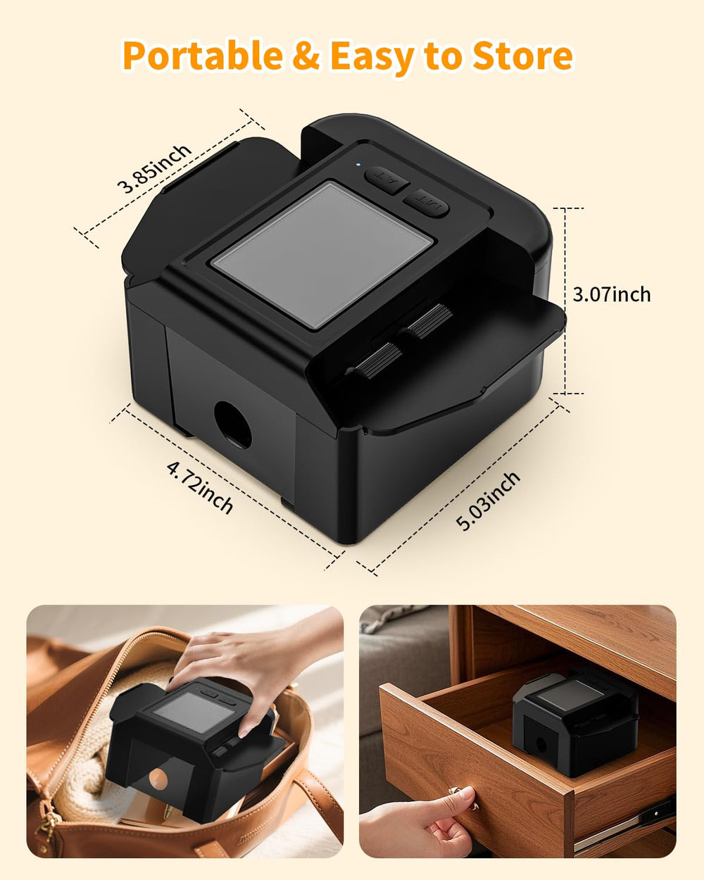 HOTOIQ Card Shuffler portable design fits home tables and travel bags