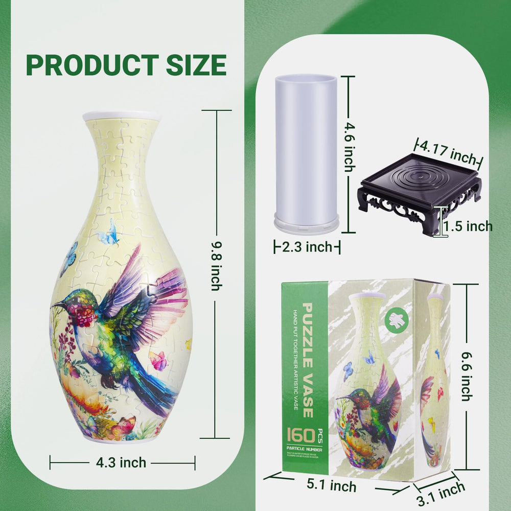 HOTPLACY 3D Puzzle Vase water cup ready for fresh flowers and display