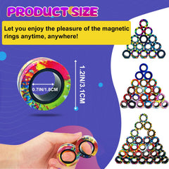 HotubFolks colorful magnetic rings collection, playful hues for social demonstrations.