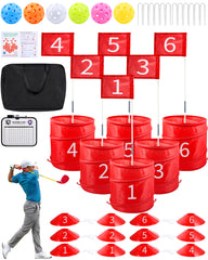HOTWIND backyard golf game 6-hole setup for family fun outdoors