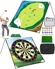 HOTWIND Golf Chipping Game double-sided mat for versatile indoor and outdoor practice.
