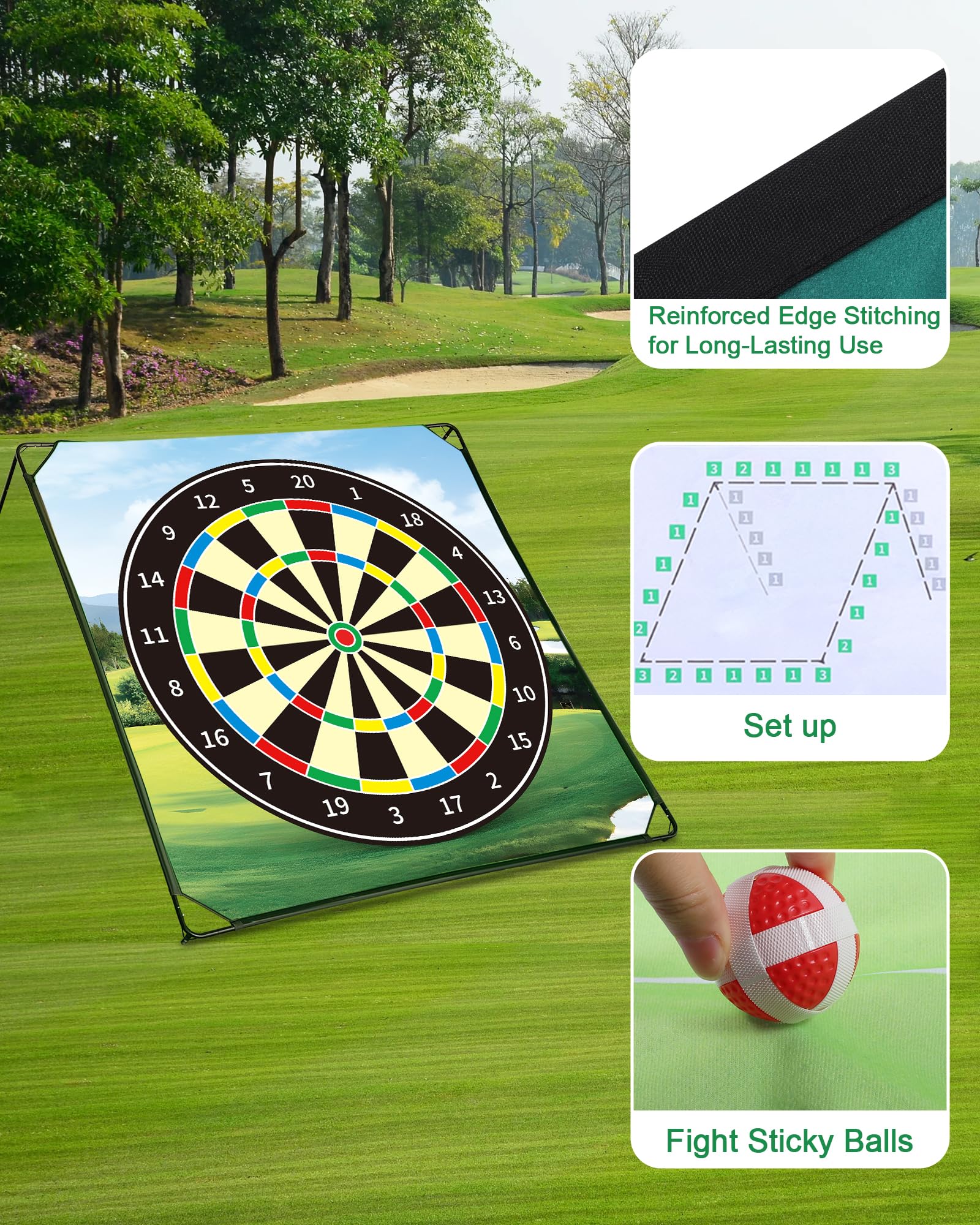 HOTWIND poles organize the course layout for fast assembly and storage.