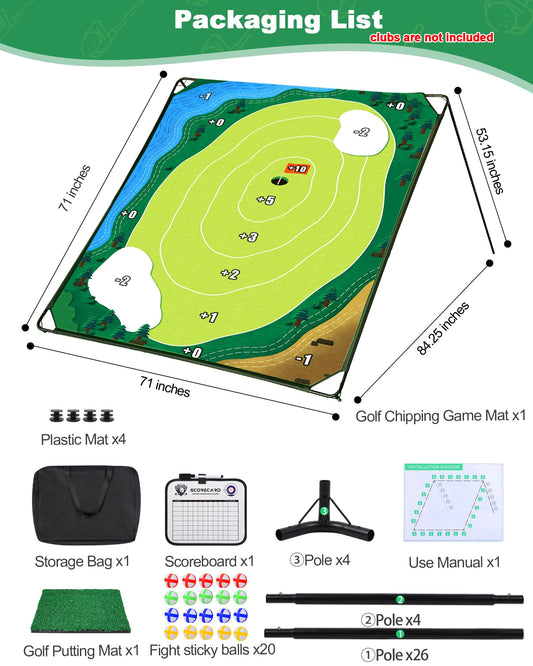 HOTWIND putting mat demonstrates precise setup for short-game drills at home.
