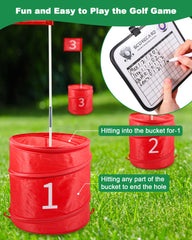 HOTWIND scoreboard and tees help track scores and keep play moving