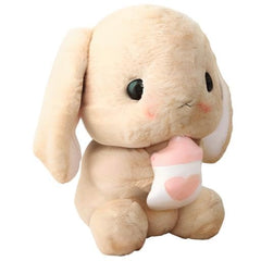 HOUPU cuddly bunny plush, perfect companion for playtime and bedtime.