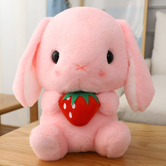 HOUPU bunny white carrot 32cm, perfect for imaginative play and decor.