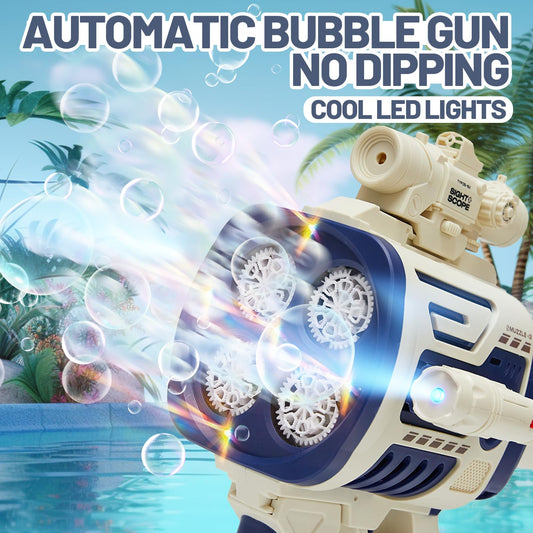 Houscly bubble machine gun with shoulder strap for easy outdoor carrying