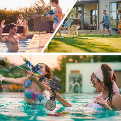 Houscly water gun is durable, waterproof, and drop-resistant.