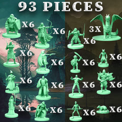 House of Bodian mythical heroes mini figure set—paint-ready minis for quick customization.