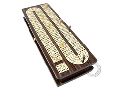 Magnetic lock and velvet cover protect the board during storage
