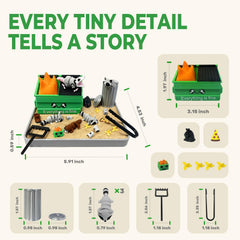 HouseBegan trash pieces chaos scene adds whimsy and desk conversation starter.