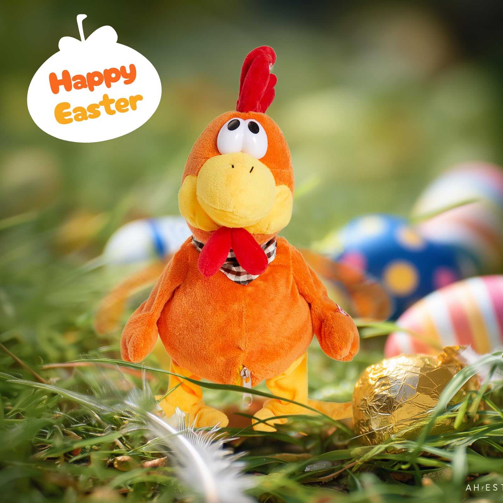 Houwsbaby chicken toy arm button used for easy control and play