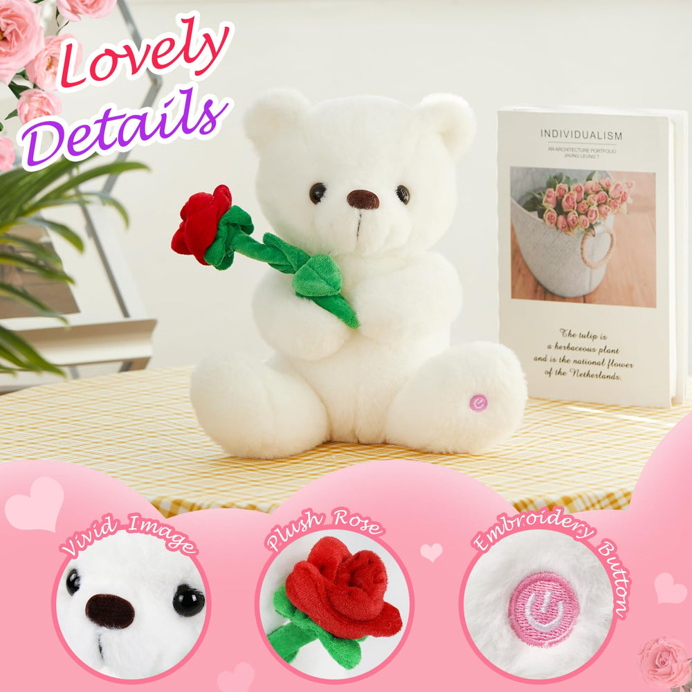 Houwsbaby Glow Teddy Bear LED night light creates cozy ambience.