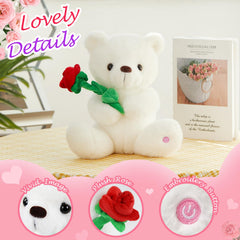 Houwsbaby Glow Teddy Bear LED night light creates cozy ambience.
