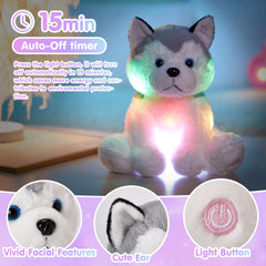 Houwsbaby Husky in nursery, comforting night light for kids