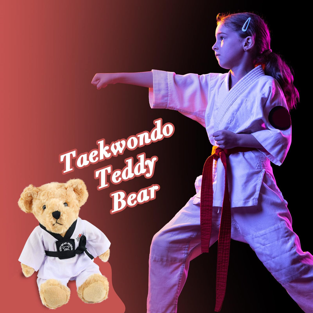 Houwsbaby taekwondo bear child-friendly design inspires imaginative martial arts play.
