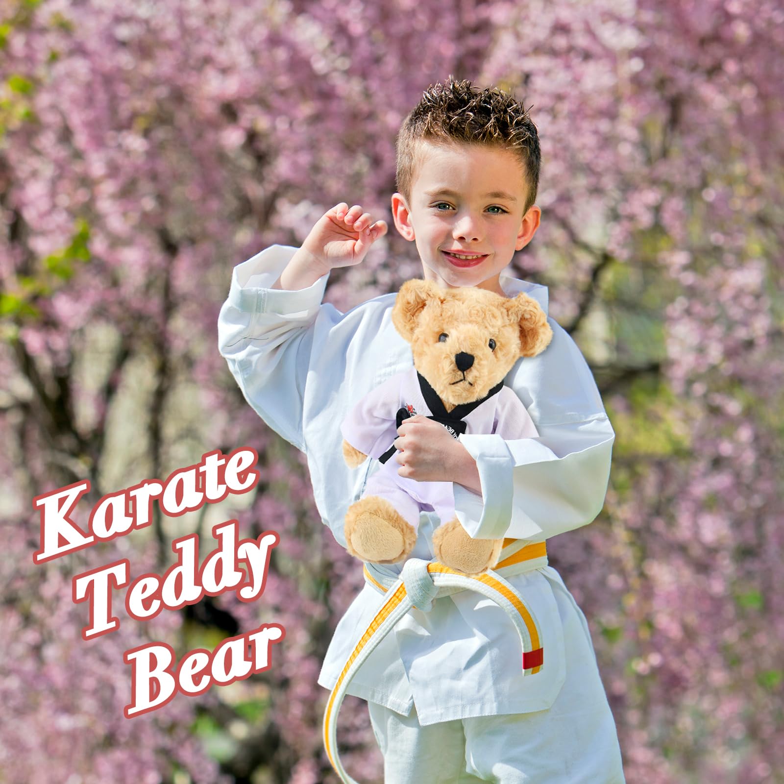 Houwsbaby Taekwondo bear naptime companion, calming presence at bedtime.