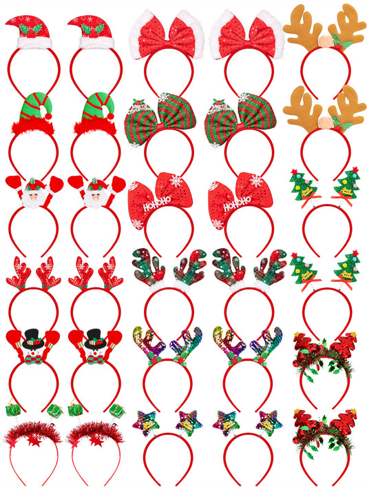 HOVACY Christmas headband with deer antlers for festive photos and fun outfits