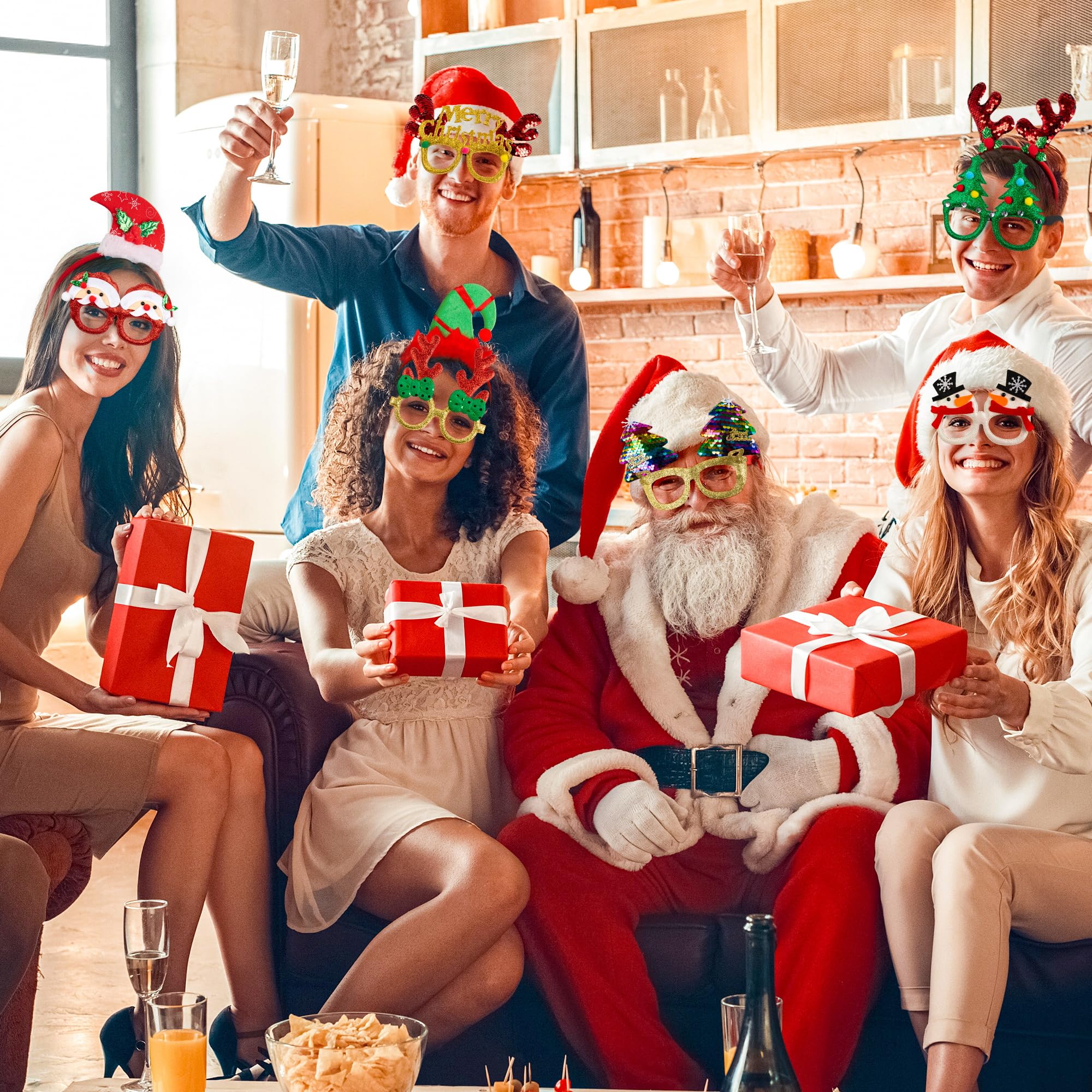 HOVACY festive prop set for group shots and party decorations.