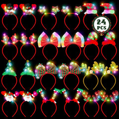 HOVACY light-up Christmas headband with colorful lights for festive celebrations.