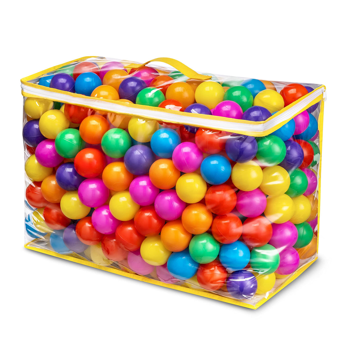 Hovenlay Ball Pit Balls in seven bright colors for safe, reusable play.
