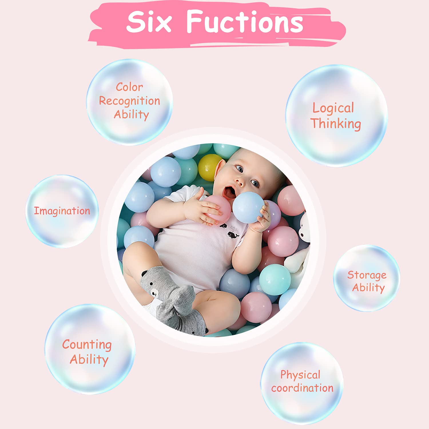 Hovenlay colorful ball pit balls used indoors for sensory play.