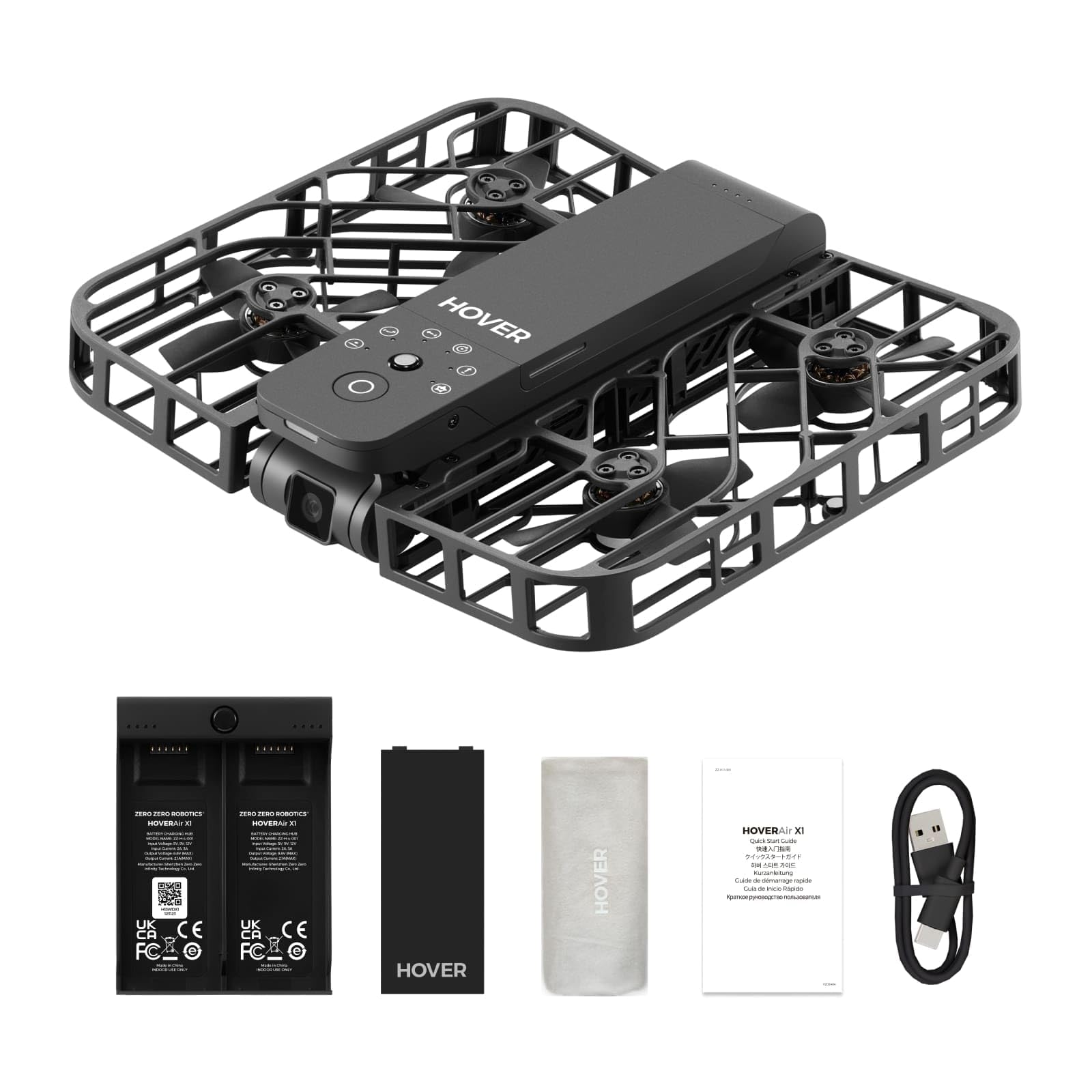 HOVERAir X1 foldable design for ultralight portability and quick setup.