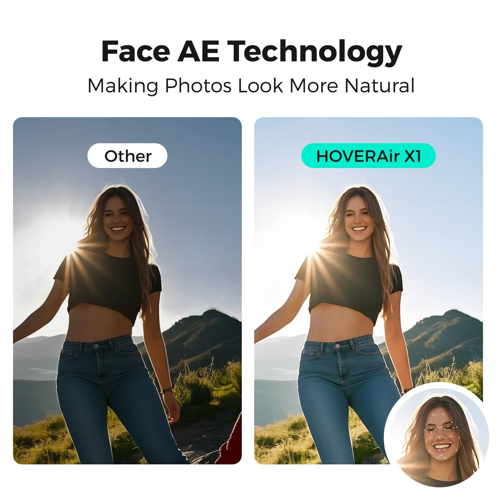 HOVERAir X1 HDR video preserves color and detail on adventures.