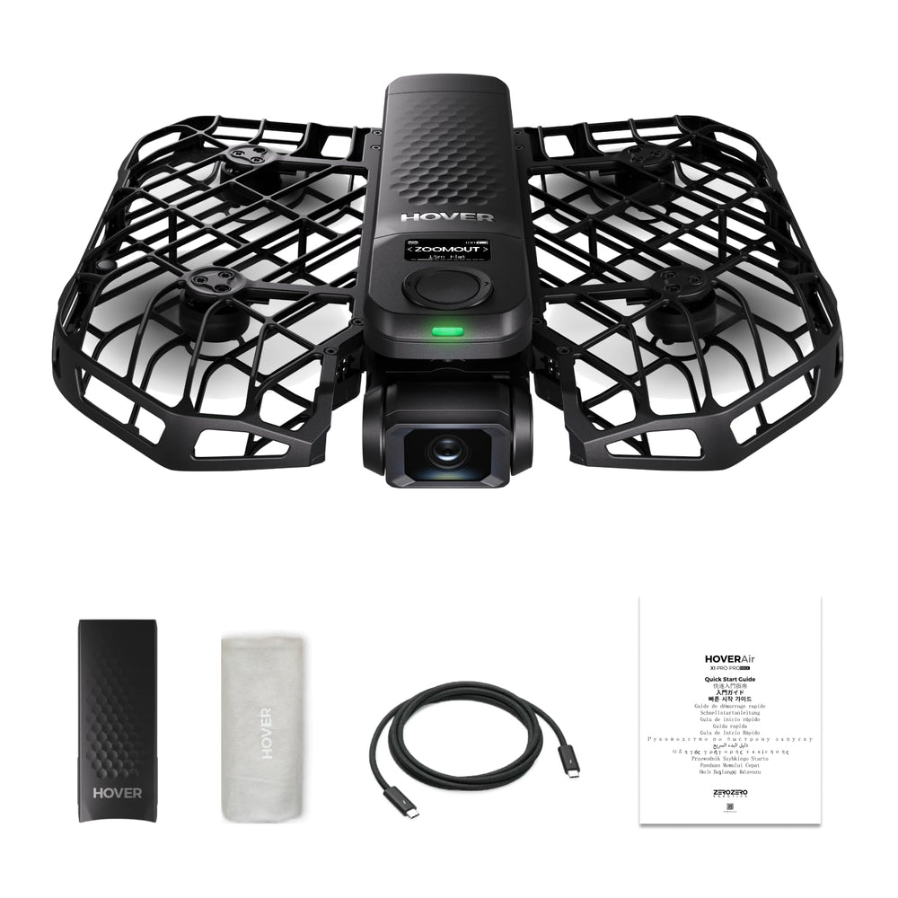 HoverAir X1 Pro folded compact for travel and easy packing.