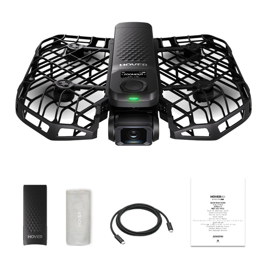 HoverAir X1 Pro folded compact for travel and easy packing.
