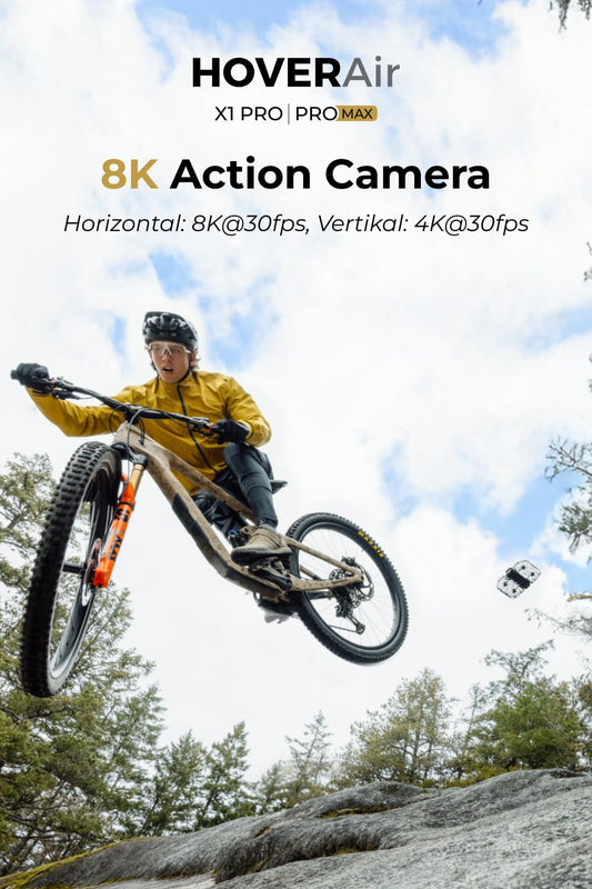 HoverAir X1 Promax handsfree takeoff for effortless filming.