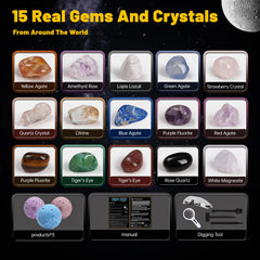 Hovydzz Gemstones Dig Kit portable STEM lab for hands-on science anytime.