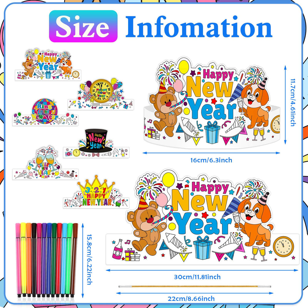 HOWAF Adjustable paper headbands ensure comfortable wear for kids