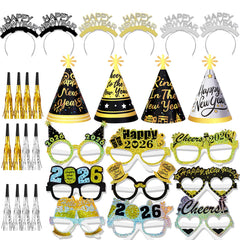 HOWAF headband collection for New Year's Eve, sparkling and comfortable for party photos.