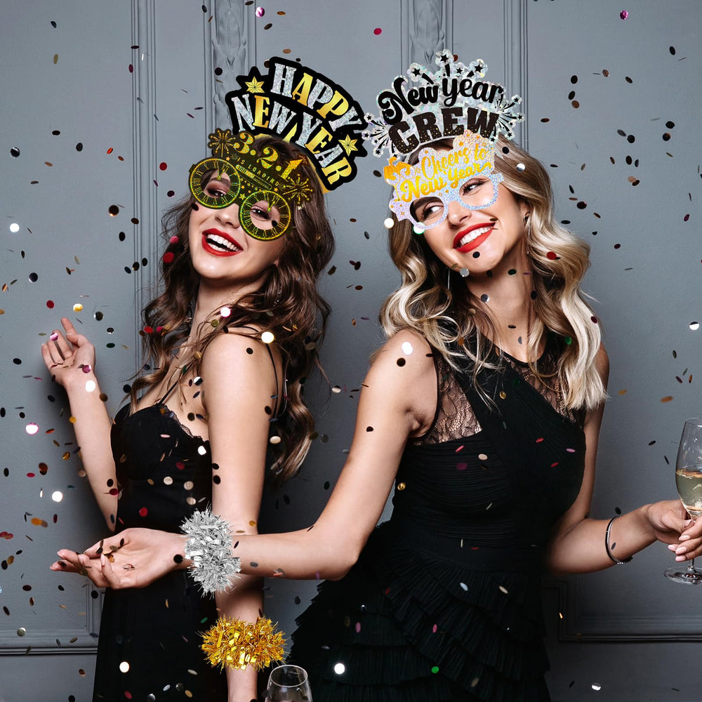HOWAF New Year Eve eyeglasses showcase 12 designs for quirky photos