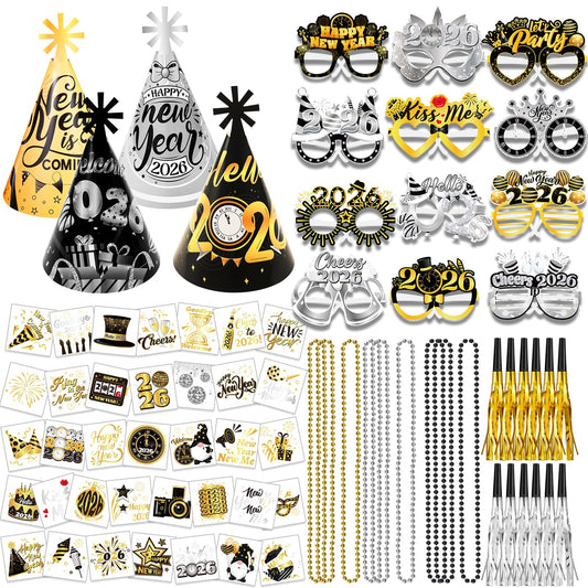 Howaf New Year hats with elastic straps for comfortable wear