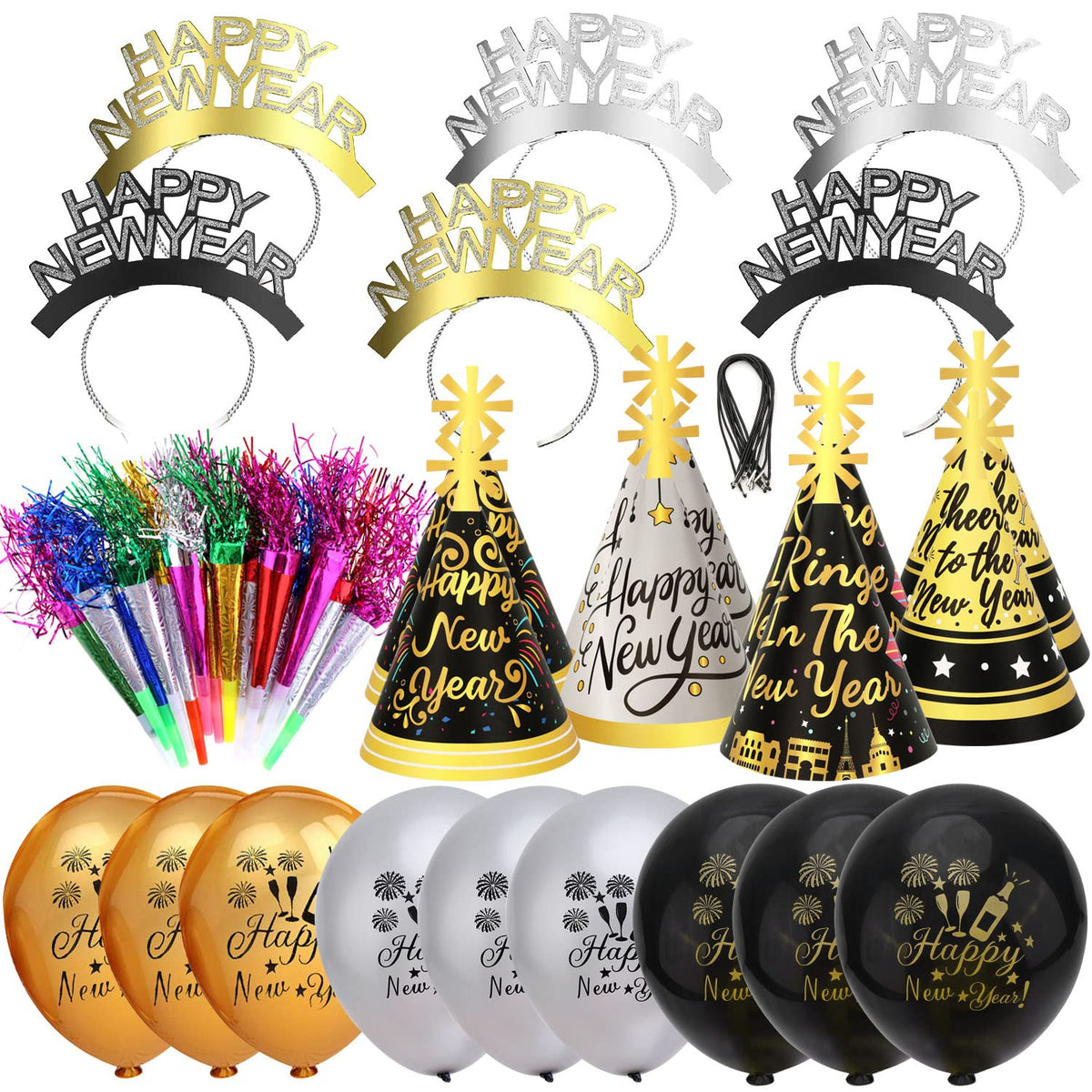 Howaf Happy New Year headband tiara enhances festive photos